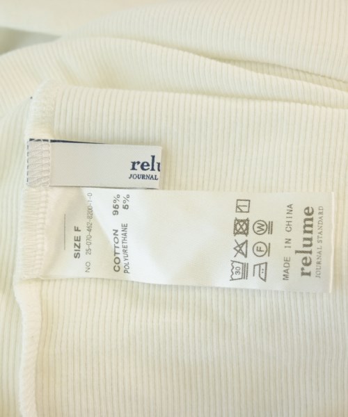 JOURNAL STANDARD relume（ジャーナルスタンダードレリューム）Tシャツ・カットソー 白 サイズ:F レディース/2200697697318
