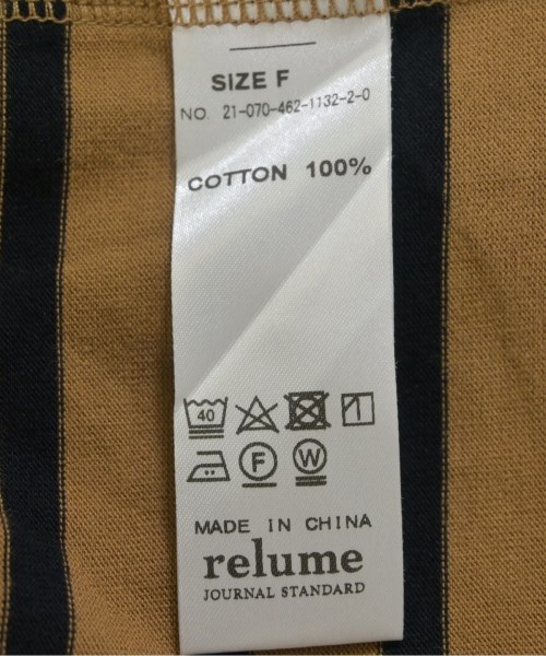 JOURNAL STANDARD relume（ジャーナルスタンダードレリューム）Tシャツ・カットソー ベージュ サイズ:F レディース/2200697320018