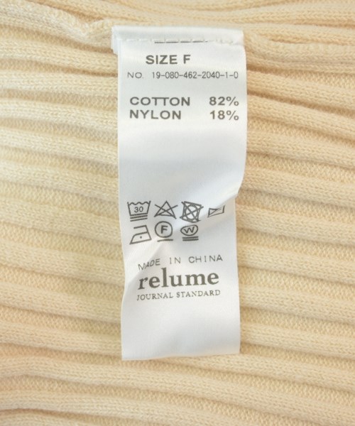 JOURNAL STANDARD relume（ジャーナルスタンダードレリューム）タンクトップ ベージュ サイズ:F レディース/2200701157029