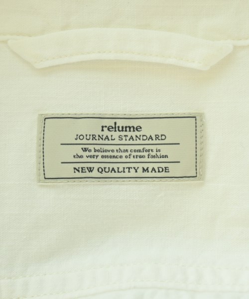 JOURNAL STANDARD relume（ジャーナルスタンダードレリューム）カジュアルシャツ 白 サイズ:F レディース/2200697939098