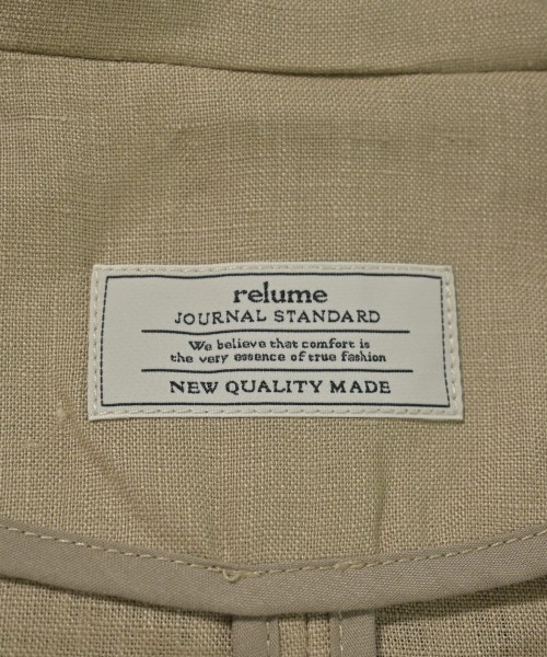 JOURNAL STANDARD relume（ジャーナルスタンダードレリューム）カジュアルジャケット ベージュ サイズ:38(M位) レディース/2200654665039