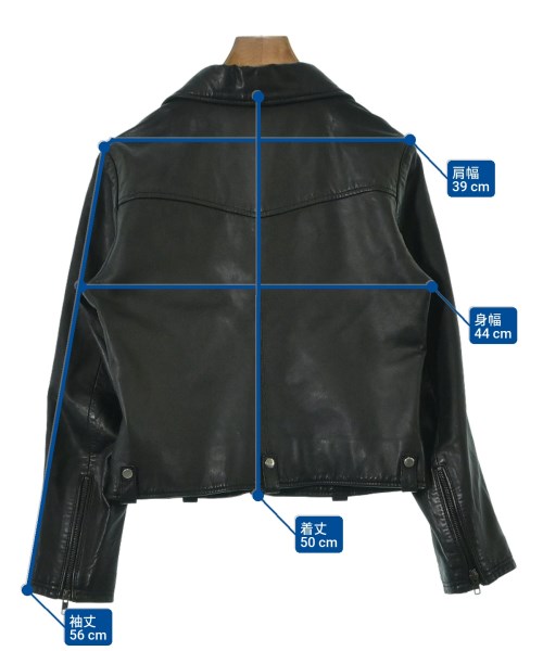 JOURNAL STANDARD relume（ジャーナルスタンダードレリューム）ライダース 黒 サイズ:36(S位) レディース/2200655026013