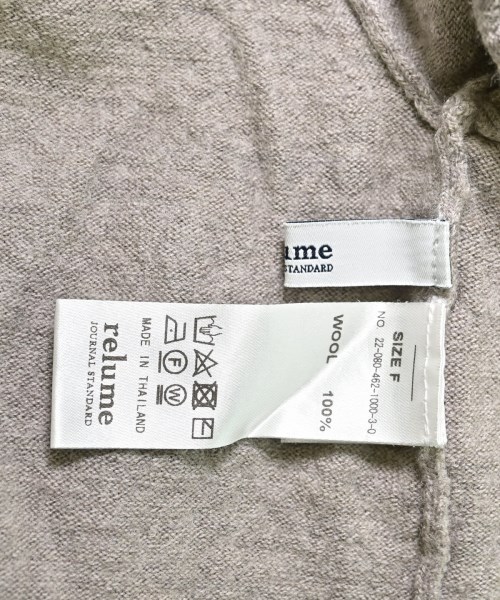 JOURNAL STANDARD relume（ジャーナルスタンダードレリューム）ニット・セーター ベージュ サイズ:F レディース/2200646465050