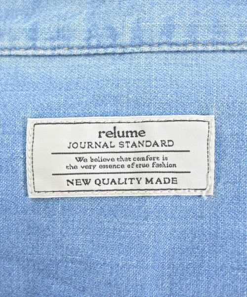 JOURNAL STANDARD relume（ジャーナルスタンダードレリューム）シャツワンピース 青 サイズ:F レディース/2200652390018