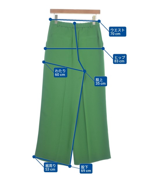 JOURNAL STANDARD relume（ジャーナルスタンダードレリューム）スラックス 緑 サイズ:38(M位) レディース/2200656899074