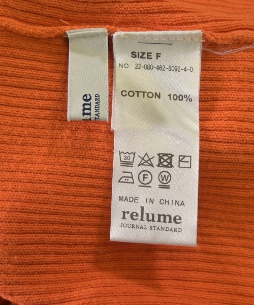 JOURNAL STANDARD relume（ジャーナルスタンダードレリューム）ニット・セーター オレンジ サイズ:F レディース/2200654249093
