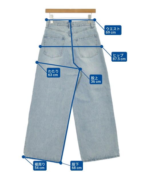 JOURNAL STANDARD relume（ジャーナルスタンダードレリューム）デニムパンツ 青 サイズ:38(M位) レディース/2200658122200