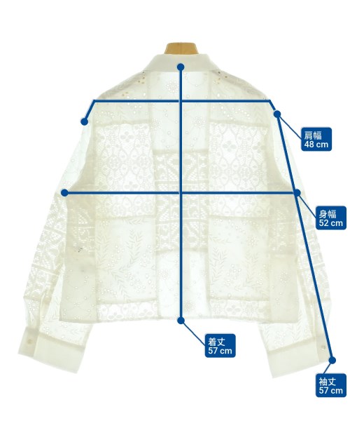 JOURNAL STANDARD relume（ジャーナルスタンダードレリューム）カジュアルシャツ 白 サイズ:F レディース/2200650926080
