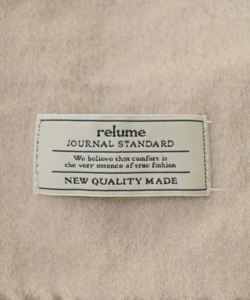 JOURNAL STANDARD relume（ジャーナルスタンダードレリューム）マフラー ベージュ サイズ:F レディース/2200658944055