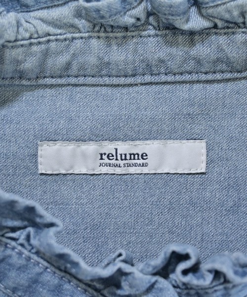 JOURNAL STANDARD relume（ジャーナルスタンダードレリューム）カジュアルシャツ 青 サイズ:F レディース/2200657713157
