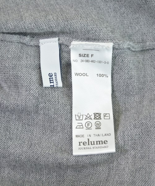 JOURNAL STANDARD relume（ジャーナルスタンダードレリューム）ニット・セーター グレー サイズ:F レディース/2200659416056