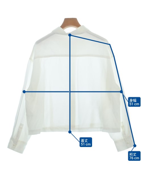 JOURNAL STANDARD relume（ジャーナルスタンダードレリューム）カジュアルシャツ 白 サイズ:F レディース/2200658029059