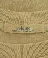 JOURNAL STANDARD relume（ジャーナルスタンダードレリューム）Tシャツ・カットソー ベージュ サイズ:F レディース/2200658727047