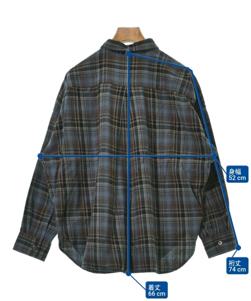 JOURNAL STANDARD relume（ジャーナルスタンダードレリューム）カジュアルシャツ 青 サイズ:F レディース/2200660587042