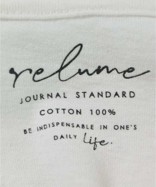 JOURNAL STANDARD relume（ジャーナルスタンダードレリューム）Tシャツ・カットソー 白 サイズ:F レディース/2200661937020