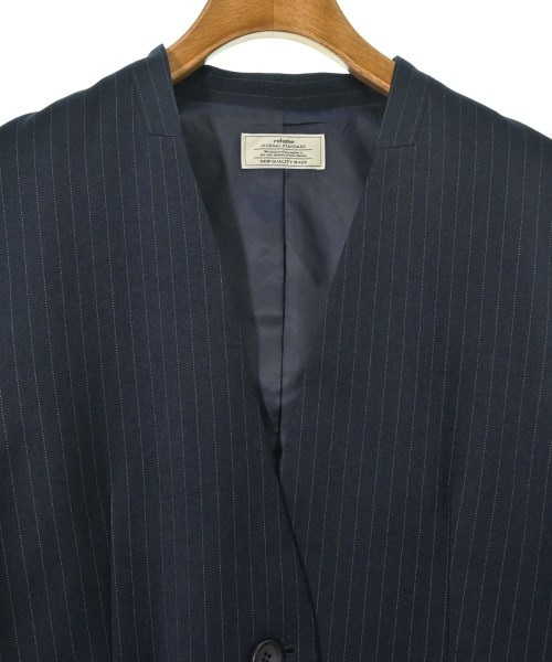 JOURNAL STANDARD relume（ジャーナルスタンダードレリューム）ノーカラージャケット 紺 サイズ:36(S位) レディース/2200662206071