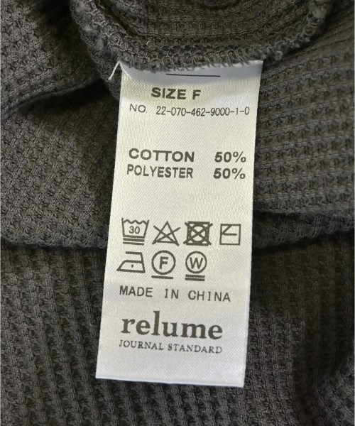 JOURNAL STANDARD relume（ジャーナルスタンダードレリューム）Tシャツ・カットソー グレー サイズ:F レディース/2200709649090