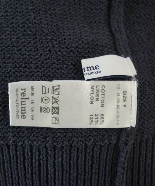 JOURNAL STANDARD relume（ジャーナルスタンダードレリューム）ニット・セーター 紺 サイズ:F レディース/2200712988032