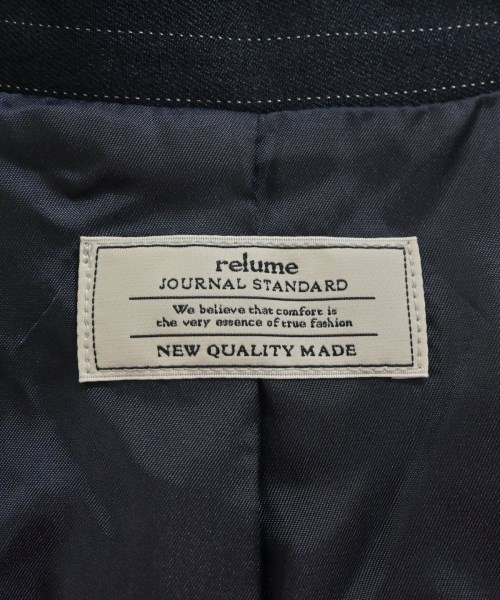 JOURNAL STANDARD relume（ジャーナルスタンダードレリューム）ノーカラージャケット 紺 サイズ:38(M位) レディース/2200710384195