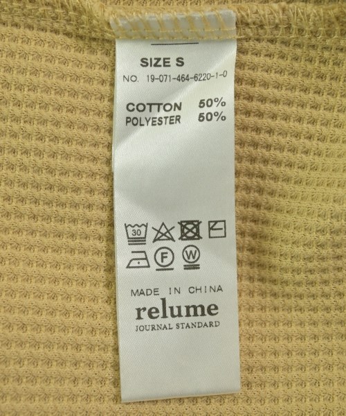 JOURNAL STANDARD relume（ジャーナルスタンダードレリューム）Tシャツ・カットソー ベージュ サイズ:S レディース/2200713267068