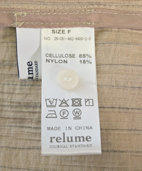 JOURNAL STANDARD relume（ジャーナルスタンダードレリューム）ブラウス ベージュ サイズ:F レディース/2200715583166