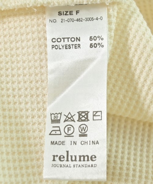 JOURNAL STANDARD relume（ジャーナルスタンダードレリューム）Tシャツ・カットソー 白 サイズ:F レディース/2200715701027