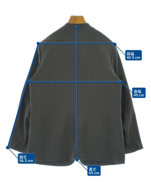 JOURNAL STANDARD relume（ジャーナルスタンダードレリューム）ノーカラージャケット 茶 サイズ:36(S位) レディース/2200715864050