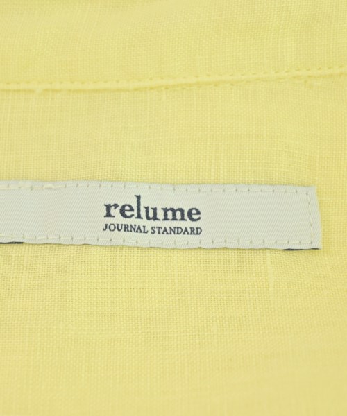 JOURNAL STANDARD relume（ジャーナルスタンダードレリューム）カジュアルシャツ 黄 サイズ:F レディース/2200711911154