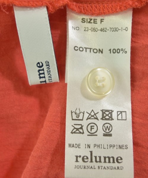 JOURNAL STANDARD relume（ジャーナルスタンダードレリューム）カジュアルシャツ オレンジ サイズ:F レディース/2200718877194