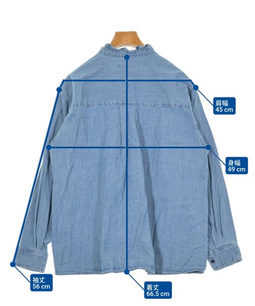 JOURNAL STANDARD relume（ジャーナルスタンダードレリューム）カジュアルシャツ 青 サイズ:F レディース/2200631861034