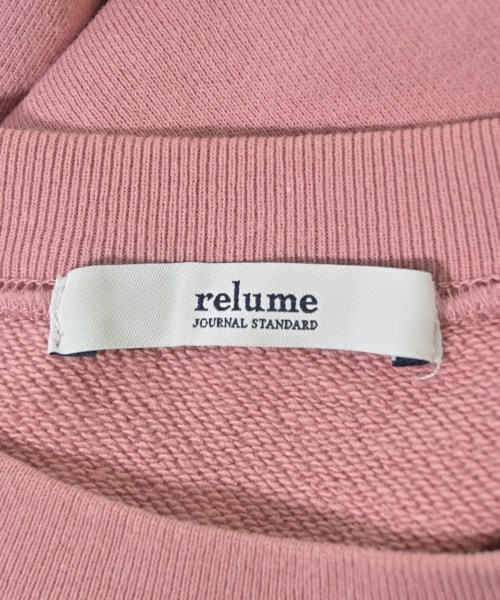 JOURNAL STANDARD relume（ジャーナルスタンダードレリューム）スウェット ピンク サイズ:F レディース/2200632214020