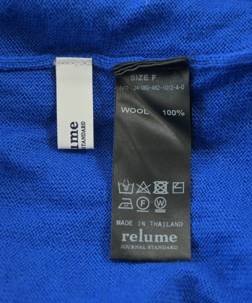 JOURNAL STANDARD relume（ジャーナルスタンダードレリューム）ニット・セーター 青 サイズ:F レディース/2200639361024