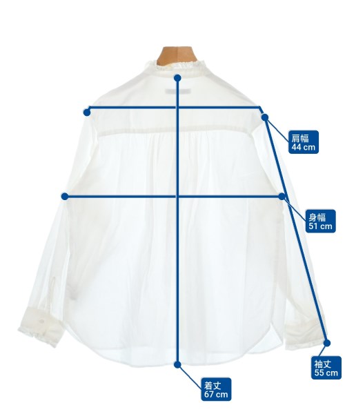 JOURNAL STANDARD relume（ジャーナルスタンダードレリューム）カジュアルシャツ 白 サイズ:F レディース/2200635019035