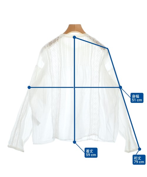 JOURNAL STANDARD relume（ジャーナルスタンダードレリューム）カジュアルシャツ 白 サイズ:F レディース/2200635019042