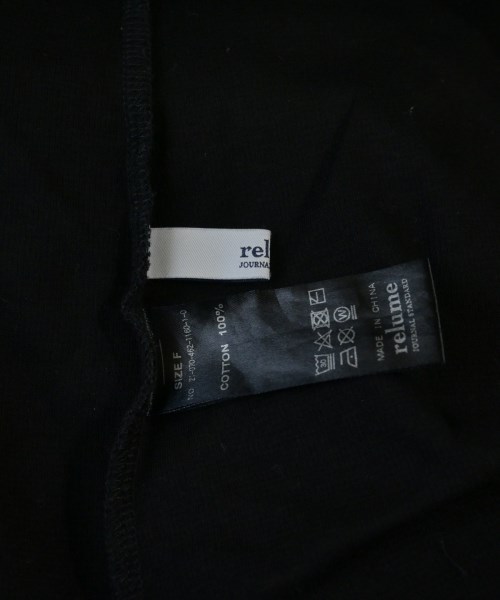JOURNAL STANDARD relume（ジャーナルスタンダードレリューム）Tシャツ・カットソー 黒 サイズ:F レディース/2200638193039