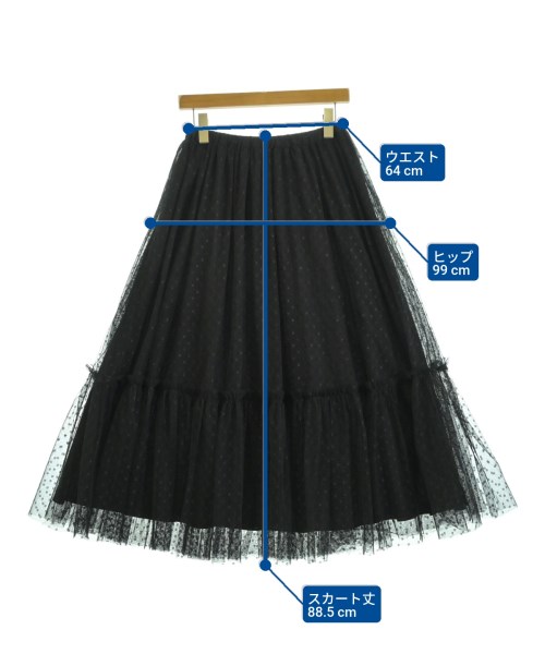 JOURNAL STANDARD relume（ジャーナルスタンダードレリューム）ロング・マキシ丈スカート 黒 サイズ:F レディース/2200644811064