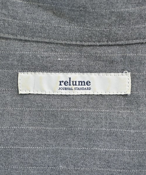 JOURNAL STANDARD relume（ジャーナルスタンダードレリューム）シャツワンピース グレー サイズ:F レディース/2200643040014