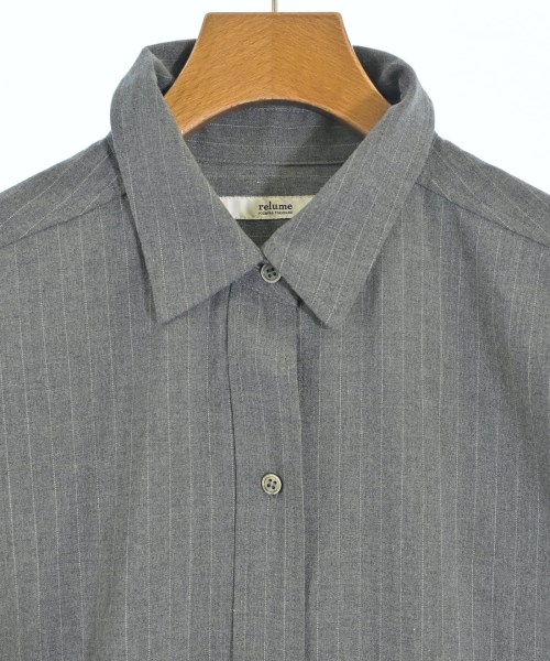 JOURNAL STANDARD relume（ジャーナルスタンダードレリューム）シャツワンピース グレー サイズ:F レディース/2200643040014