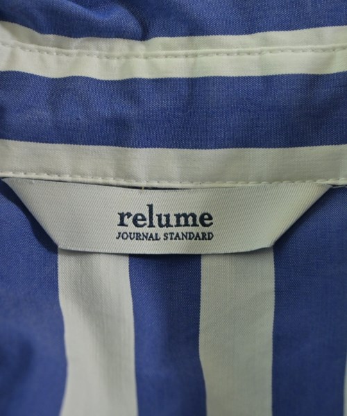 JOURNAL STANDARD relume（ジャーナルスタンダードレリューム）シャツワンピース 青 サイズ:F レディース/2200650447110