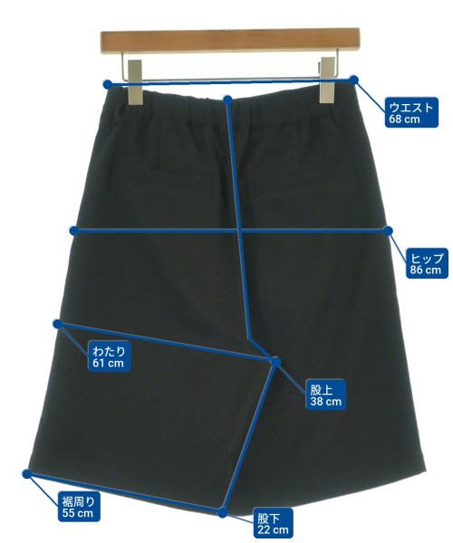 JOURNAL STANDARD relume（ジャーナルスタンダードレリューム）ショートパンツ 黒 サイズ:F レディース/2200653087092