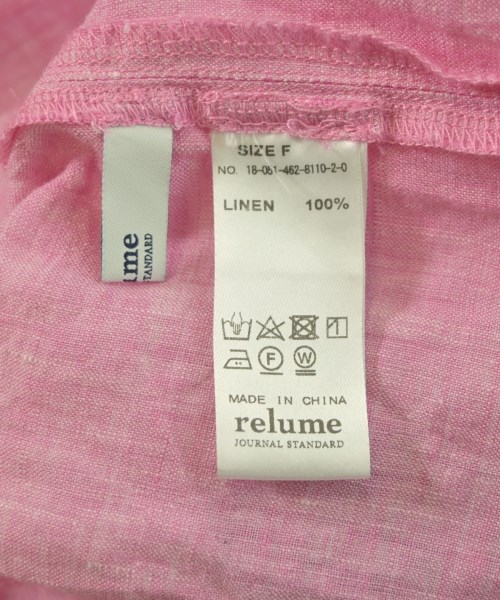 JOURNAL STANDARD relume（ジャーナルスタンダードレリューム）ブラウス ピンク サイズ:F レディース/2200644871082