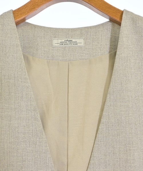 JOURNAL STANDARD relume（ジャーナルスタンダードレリューム）ベスト ベージュ サイズ:F レディース/2200697375315
