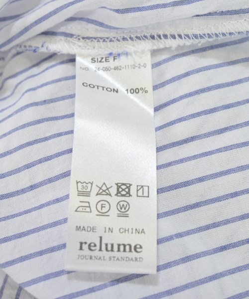 JOURNAL STANDARD relume（ジャーナルスタンダードレリューム）ブラウス 青 サイズ:F レディース/2200701133085