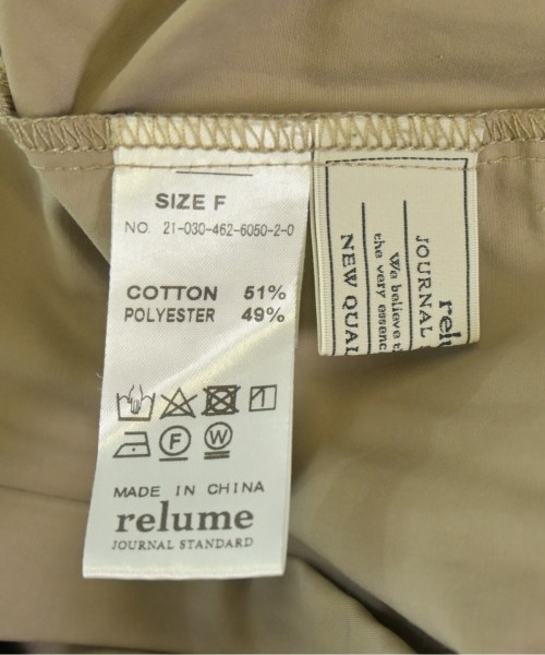 JOURNAL STANDARD relume（ジャーナルスタンダードレリューム）オールインワン/サロペット ベージュ サイズ:F レディース/2200701647124