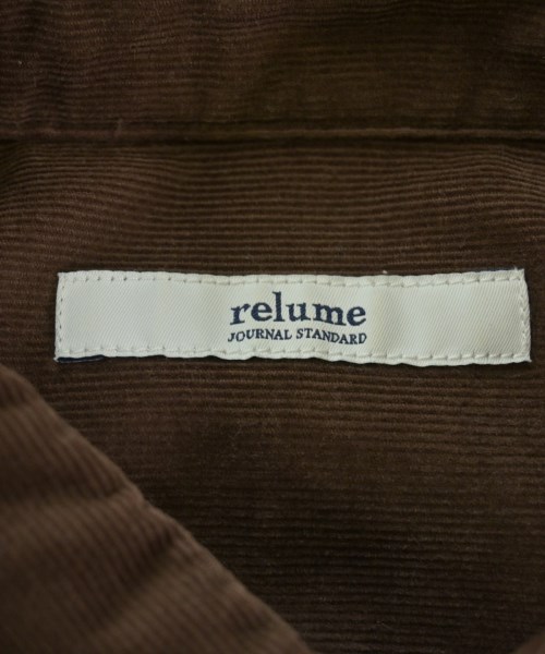 JOURNAL STANDARD relume（ジャーナルスタンダードレリューム）シャツワンピース 茶 サイズ:F レディース/2200700957132