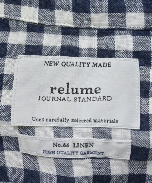 JOURNAL STANDARD relume（ジャーナルスタンダードレリューム）カジュアルシャツ 紺 サイズ:F レディース/2200705203012