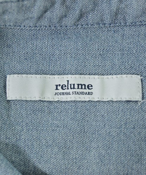 JOURNAL STANDARD relume（ジャーナルスタンダードレリューム）カジュアルシャツ 青 サイズ:F レディース/2200704236011