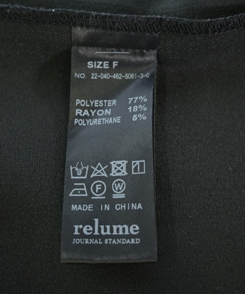JOURNAL STANDARD relume（ジャーナルスタンダードレリューム）シャツワンピース 黒 サイズ:F レディース/2200706050011