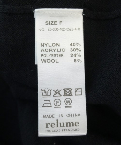 JOURNAL STANDARD relume（ジャーナルスタンダードレリューム）ニット・セーター 黒 サイズ:F レディース/2200702577239