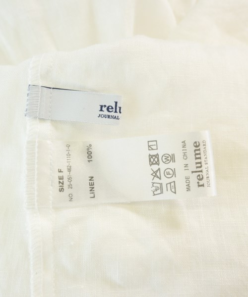 JOURNAL STANDARD relume（ジャーナルスタンダードレリューム）ブラウス 白 サイズ:F レディース/2200706351057